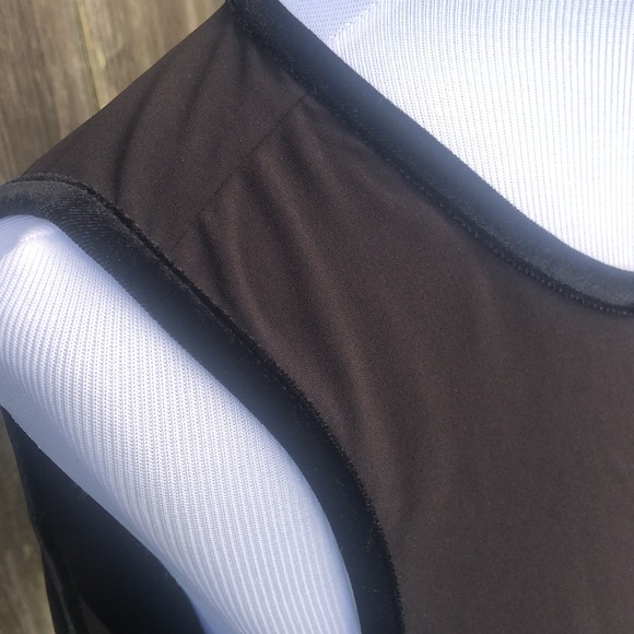 Torrid 1x Sleeveless Asymmetrical Black Blouse with Velvet Trim!! - Picture 7 of 8